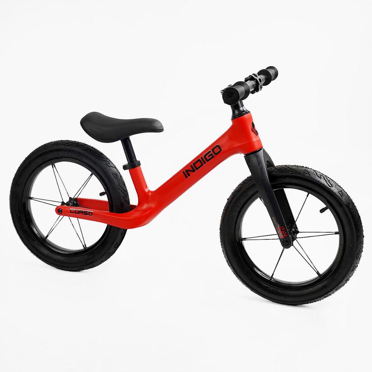 Біговел Corso D-7041-14 легка та міцна рама/надувні колеса/регульоване сидіння 14" Червоний (23994536)