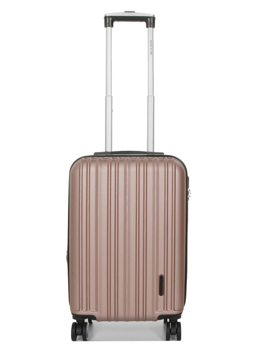 Чемодан ручная кладь Worldline S 55х35х21+5 см 38 л 2,6 кг Пудровый (623)