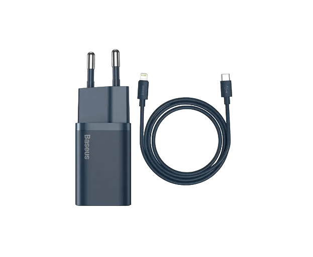 Зарядний пристрій Baseus Super Silicone PD Charger 20W Blue (306970004)