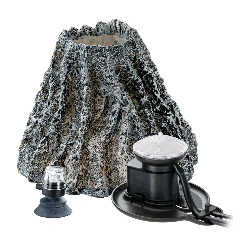 Набір для акваріума Ferplast Kit Box Volcano Show з аератором та підсвічуванням 12х12х10 см 4 Вт (KB1300)