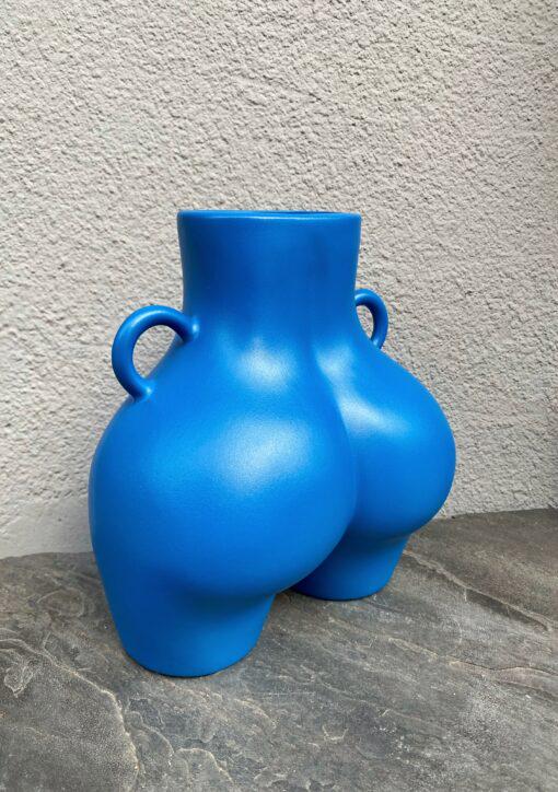 Ваза LOVE 26х24 см Синий матовый