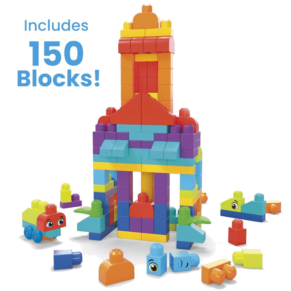 Конструктор Fisher-Price Mega Bloks Bigger building bag 150 деталей (HHM96) - фото 3