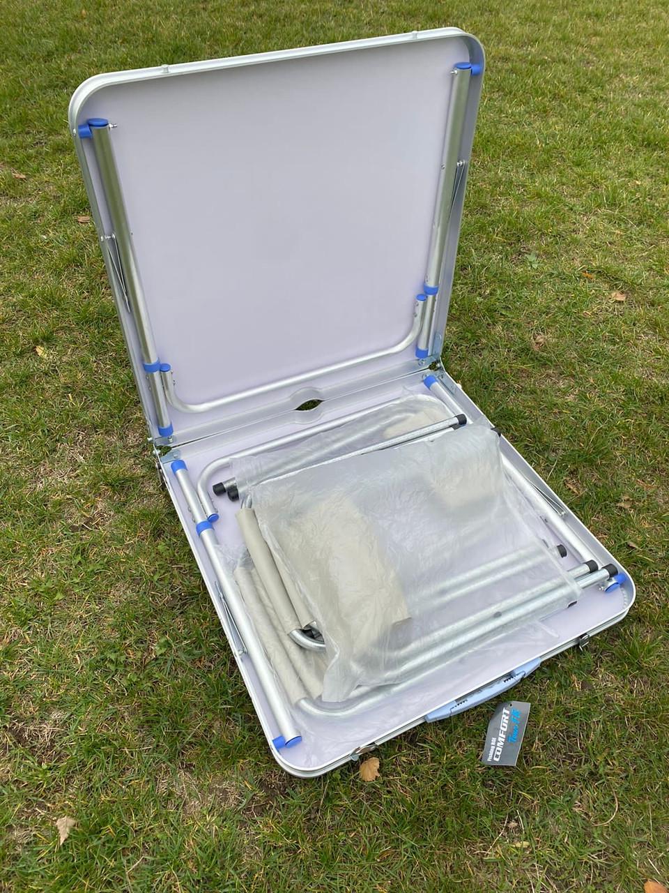 Стіл розкладний посилений Fishing ROI Comfort Tour для пікніка риболовлі з 4 стільцями Білий (HY-022) - фото 8 Стіл розкладний посилений Fishing ROI Comfort Tour для пікніка риболовлі з 4 стільцями Білий (HY-022) - фото 8