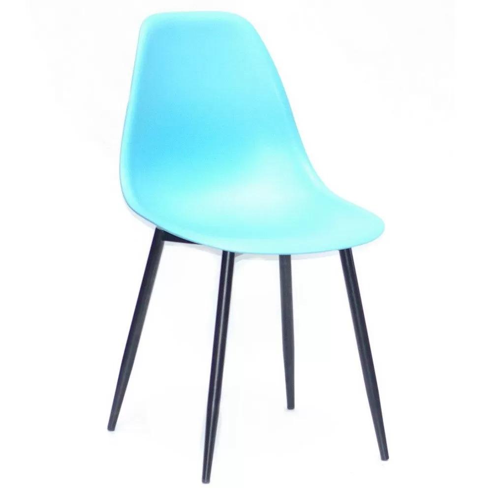 Стул EAMES BASIC 52 Голубой/Черный (114037) - фото 1