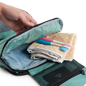 Несессер Naturehike Toiletry bag dry and wet separation NH18X030-B Green - фото 5