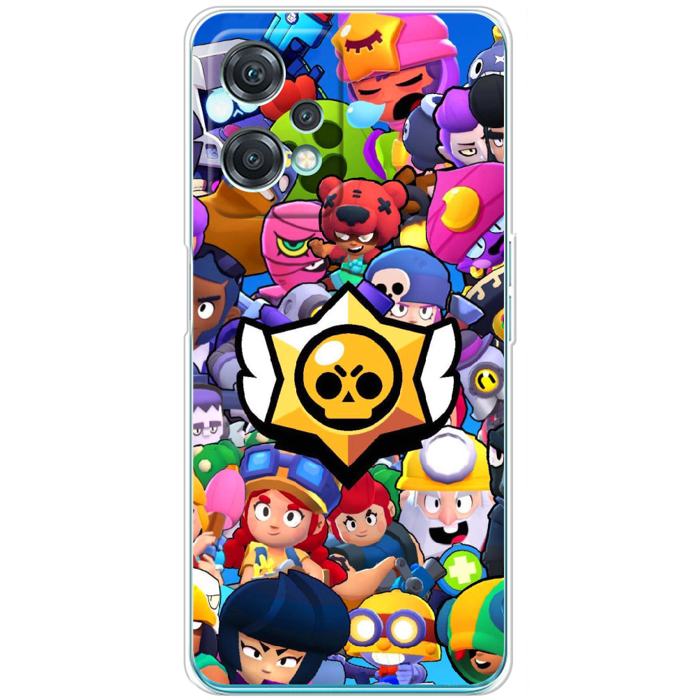 Чехол OnePlus Nord CE 2 Lite 5G Brawl Stars Прозрачный силикон (44617-up2389-44617)