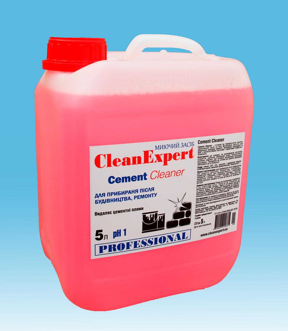 Средство для удаления цементного налета и глубокой очистки плитки Cleanexpert Cement Cleaner 5 л