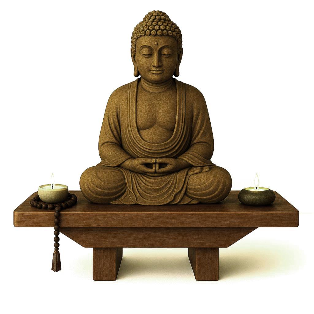 Вівтар для медитації з дерева Нілаяна Мускат (ЛАТ-016307)