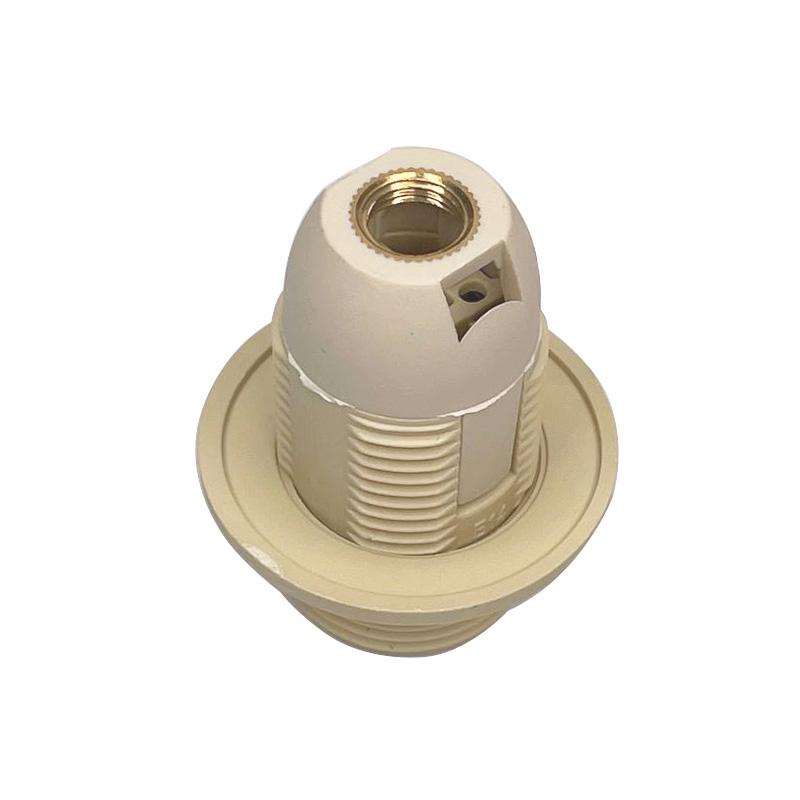 Патрон пластиковий Е14 із шайбою Молочний (7201) - фото 3 Патрон пластиковий Е14 із шайбою Молочний (7201) - фото 3