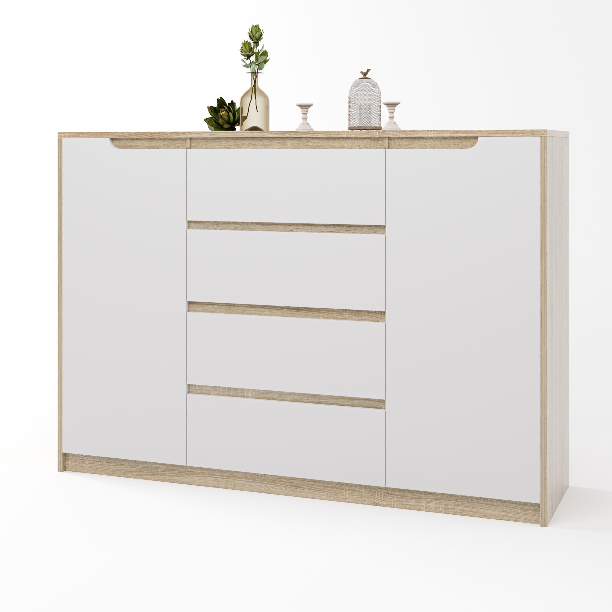 Комод для дома Эверест 140х38х97 см Белый (DTM-2005) - фото 2 Комод для дома Эверест 140х38х97 см Белый (DTM-2005) - фото 2