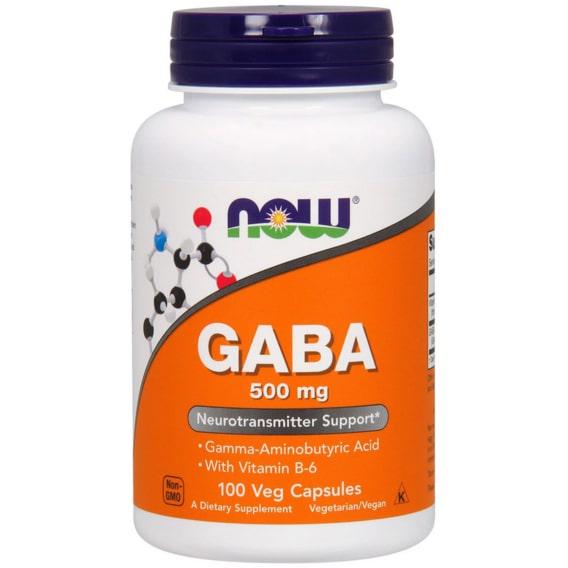 Аминокомплекс NOW Foods GABA 500 мг 100 Veg Caps