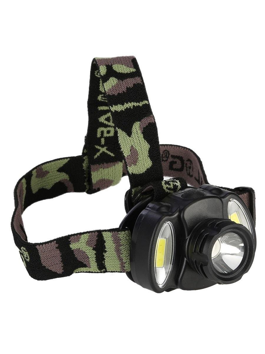 Налобный фонарик аккумуляторный (18314-Нов)