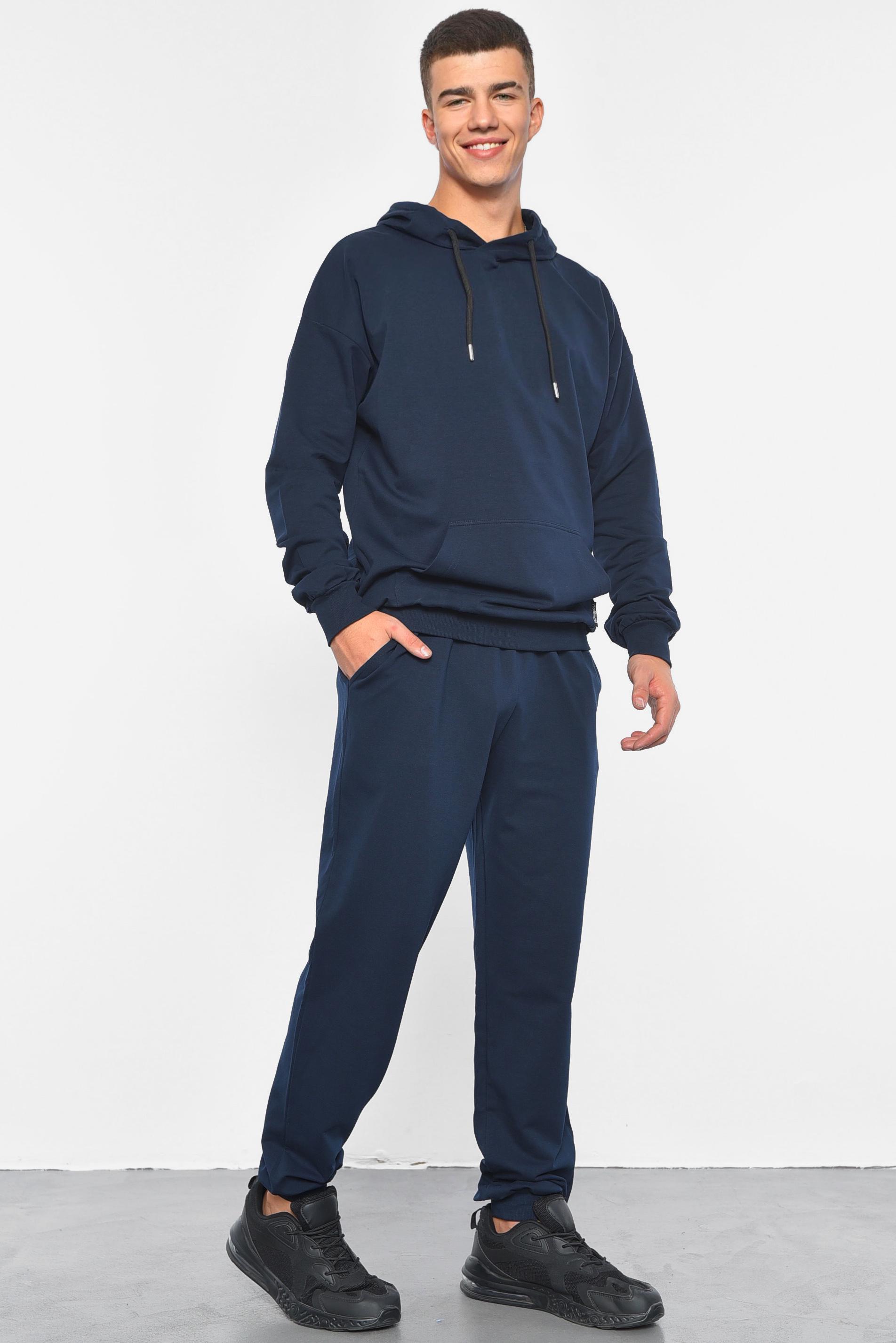 Спортивний костюм чоловічий XL Темно-синій (189755) - фото 2 Спортивний костюм чоловічий XL Темно-синій (189755) - фото 2