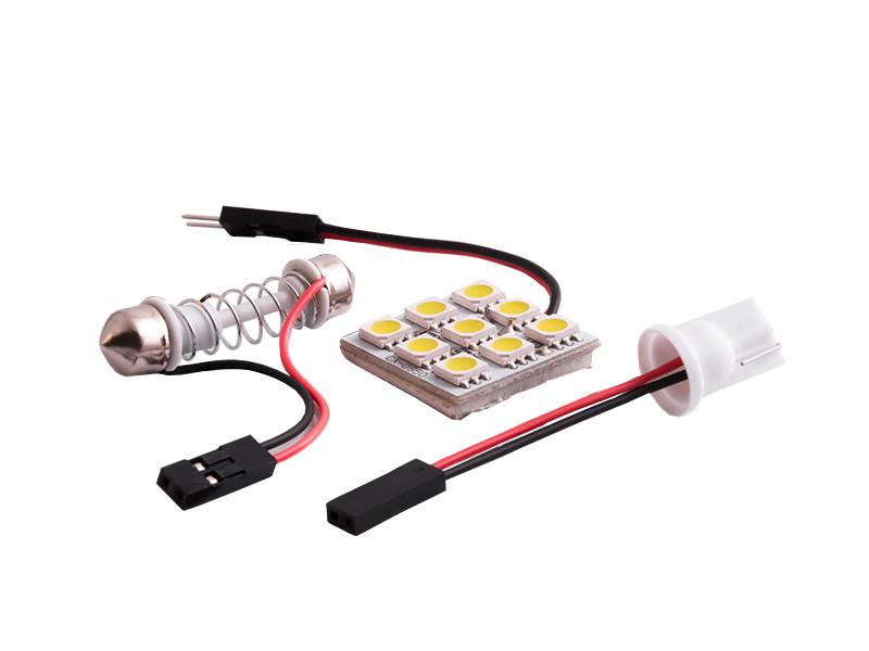 Автолампа светодиодная T10 W5W PCB 12 В SMD5050-9led Белый (47)
