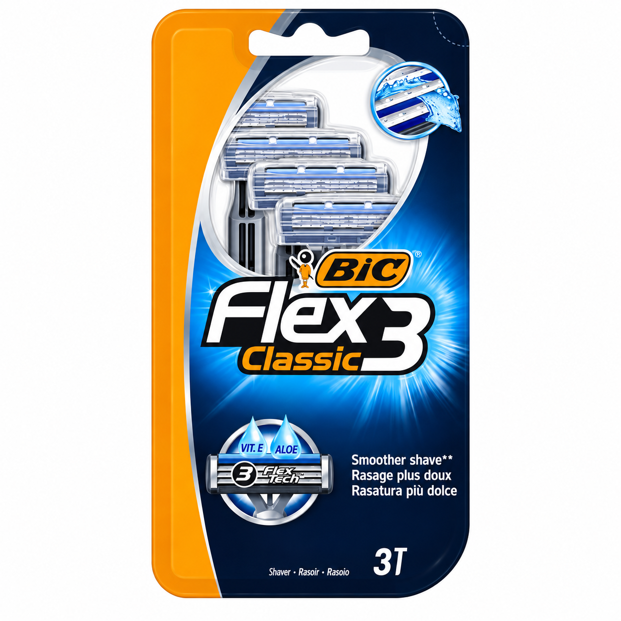 Станки для бритья BIC Flex 3 Classic 3 шт. (8896911)