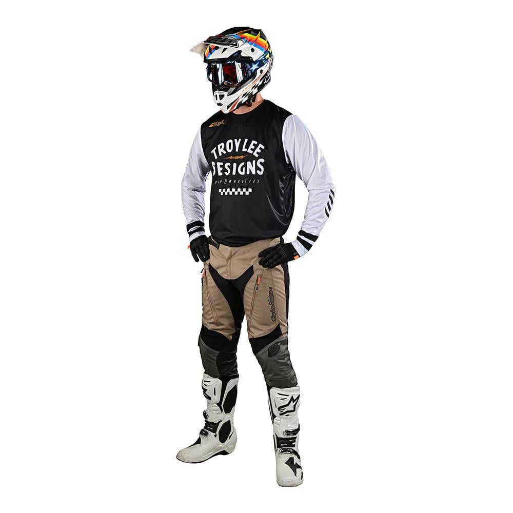 Мотоджерсі Troy Lee Designs Scout GP Jersey RIDE ON M Black/White - фото 3