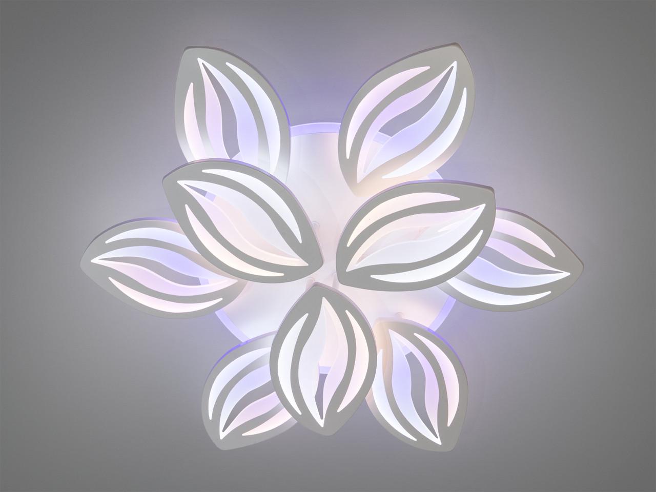 Люстра светодиодная Diasha 8092/6+3WH LED 3color dimmer с диммером и пультом для гостиной Белый (2829709964)