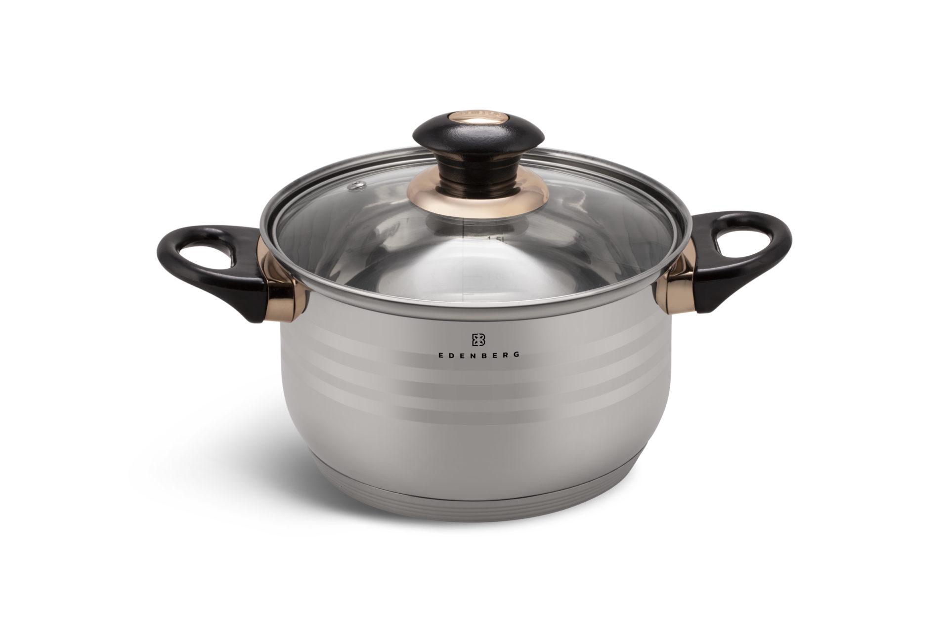 Набір посуду Edenberg EB-1141 нержавіюча сталь 12 пр. (P101236) - фото 5 Набір посуду Edenberg EB-1141 нержавіюча сталь 12 пр. (P101236) - фото 5