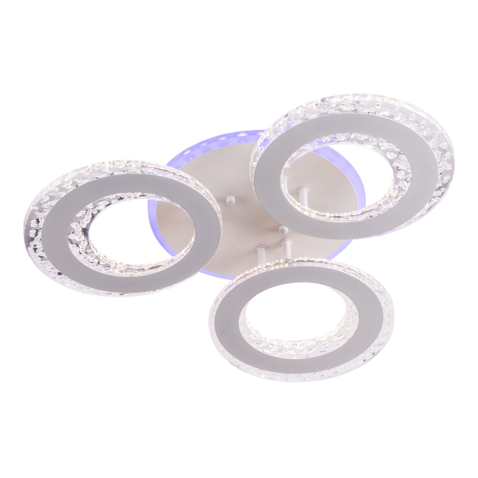 Люстра светодиодная Sirius LI8423/3 WH RGB 114 W 7 W акриловая (000036750)