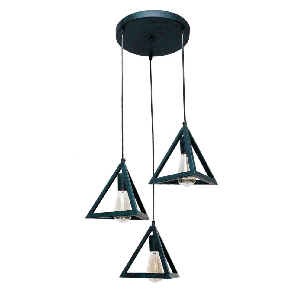 Подвесной светильник Levistella 756-PR220F-3 GX 300 в стиле лофт из 3-пирамид 250 мм (14-16-LVS04017)