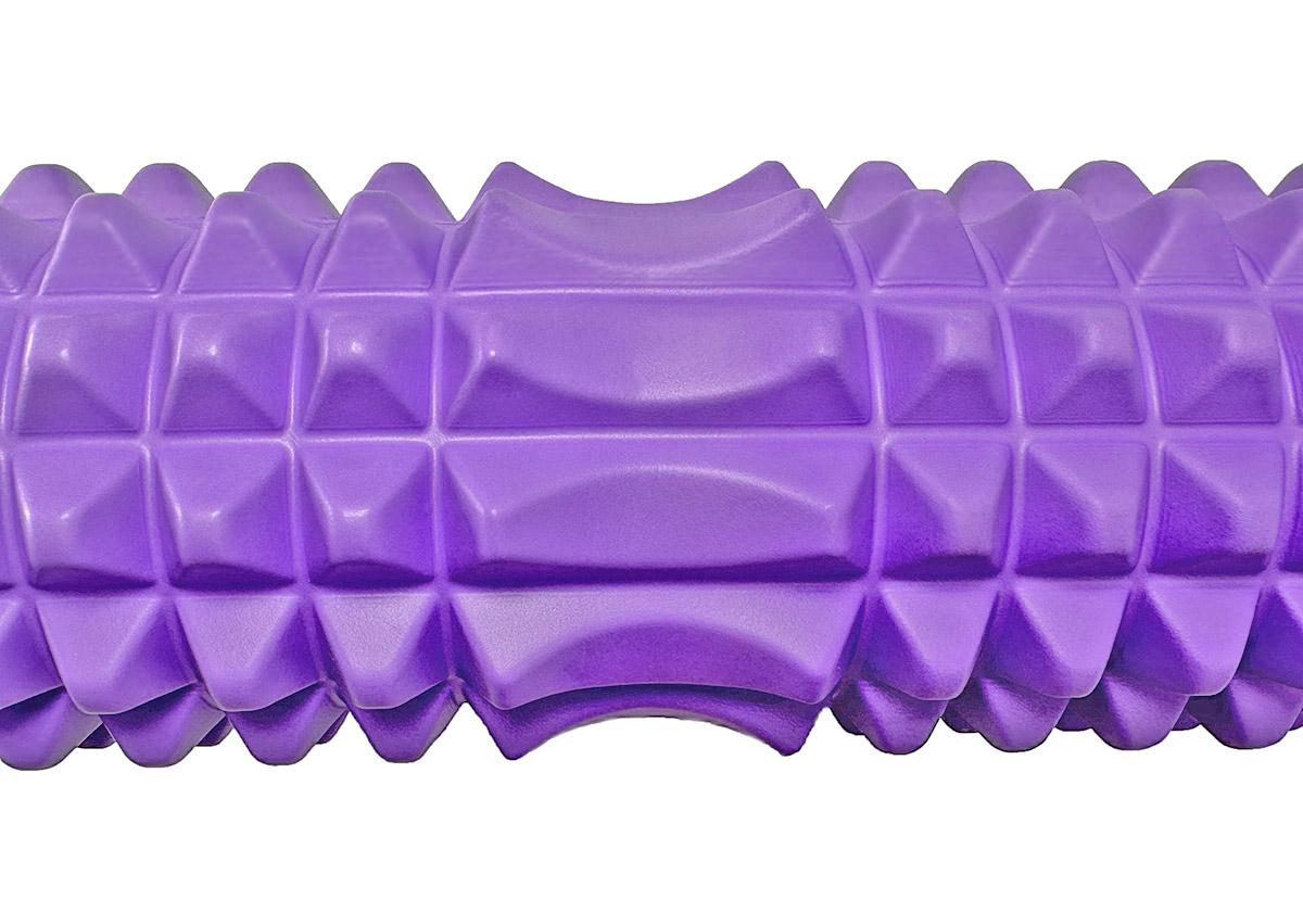 Масажний ролик EasyFit Grid Roller v.2.2 45 см Фіолетовий (EF-2028-V) - фото 3