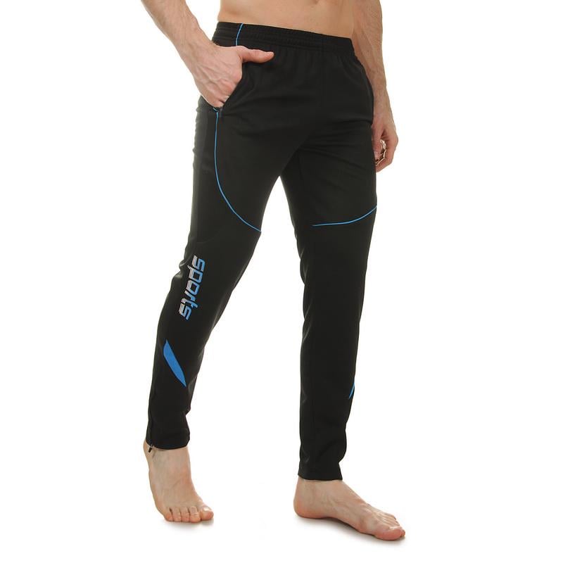 Брюки спортивные мужские Lingo SPORTS LD-9201 полиэстер XL Черный/Синий (LD-9201_Черный-синий_XL)