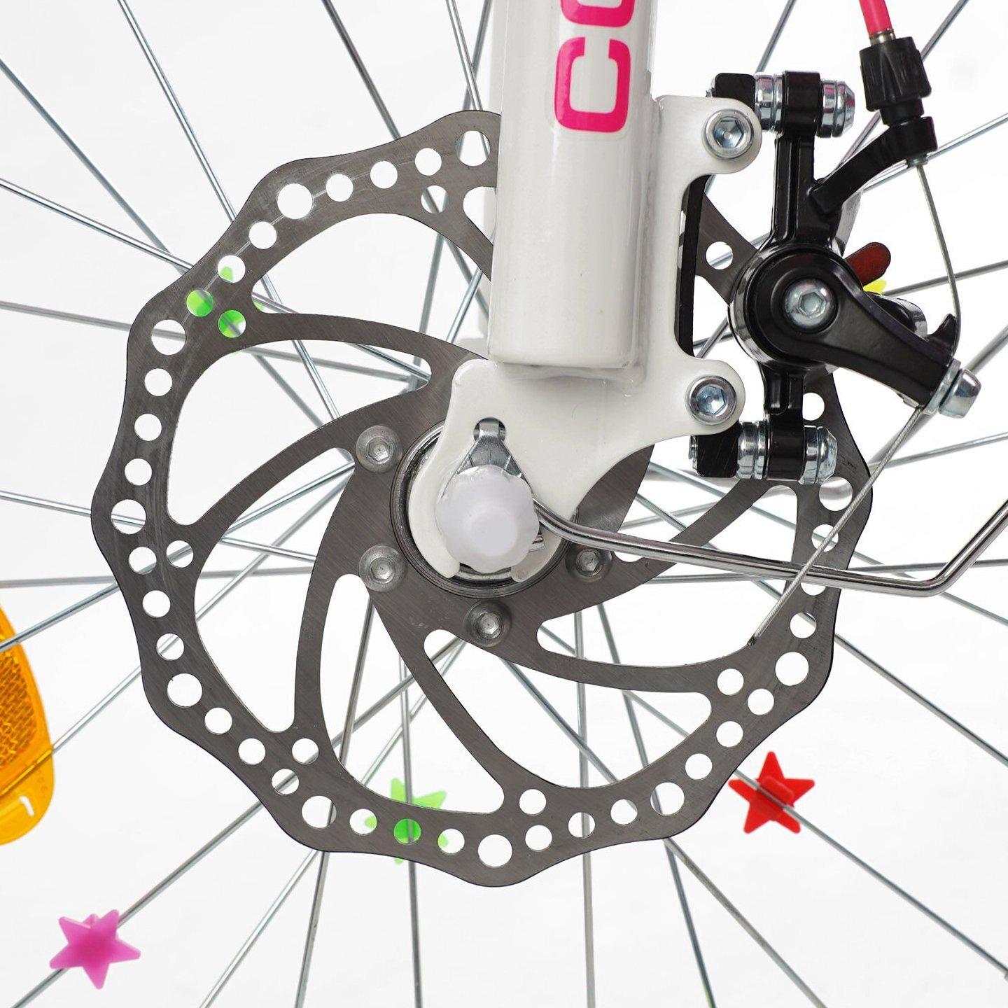 Велосипед двоколісний дитячий Corso Nice 18" з кошиком та багажником Малиновий - фото 4 Велосипед двоколісний дитячий Corso Nice 18" з кошиком та багажником Малиновий - фото 4