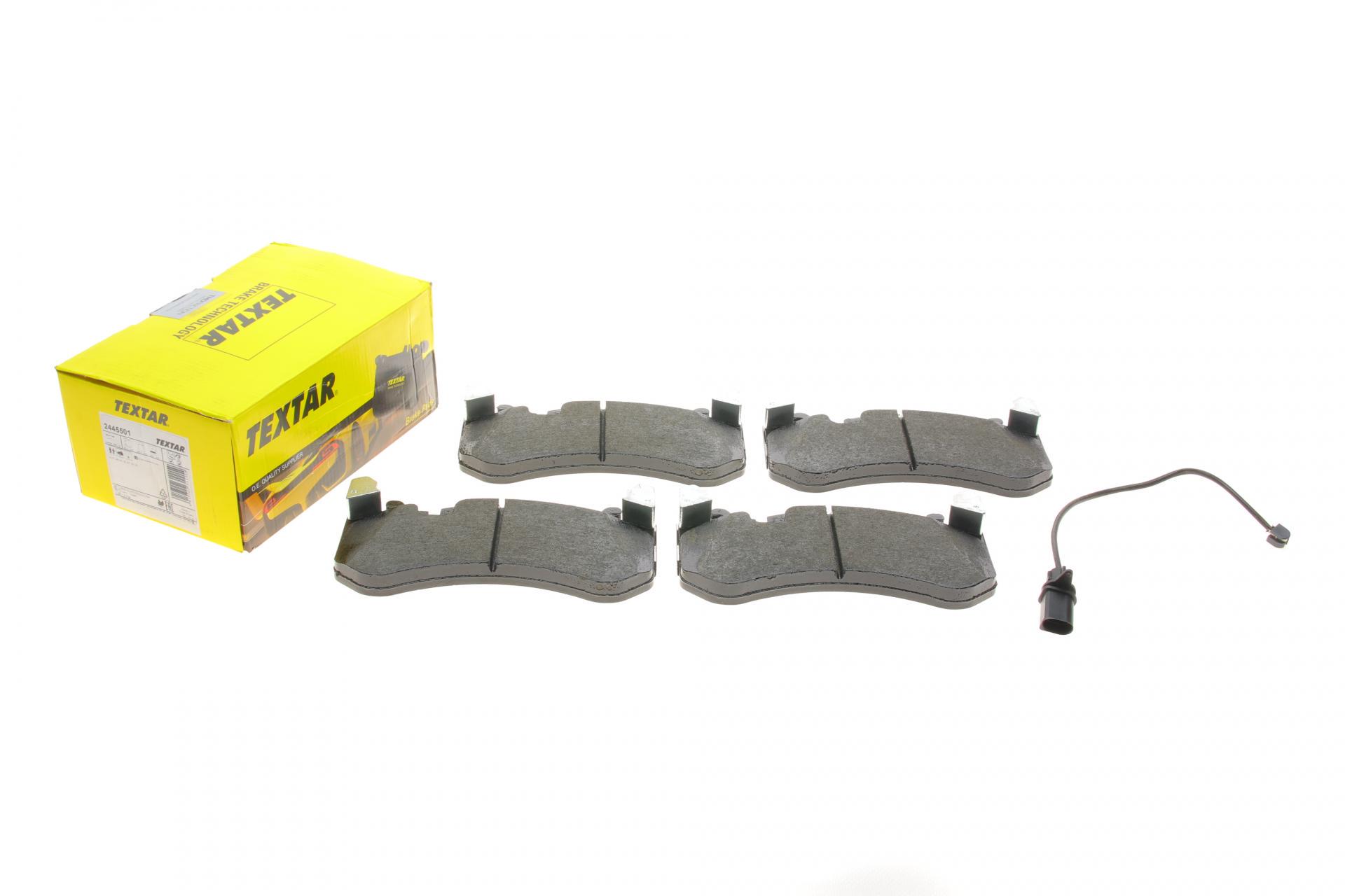 Тормозные колодки передние TEXTAR для Audi A6 08-18/A7 13-18 Brembo с датчиком (2445501) Тормозные колодки передние TEXTAR для Audi A6 08-18/A7 13-18 Brembo с датчиком (2445501)