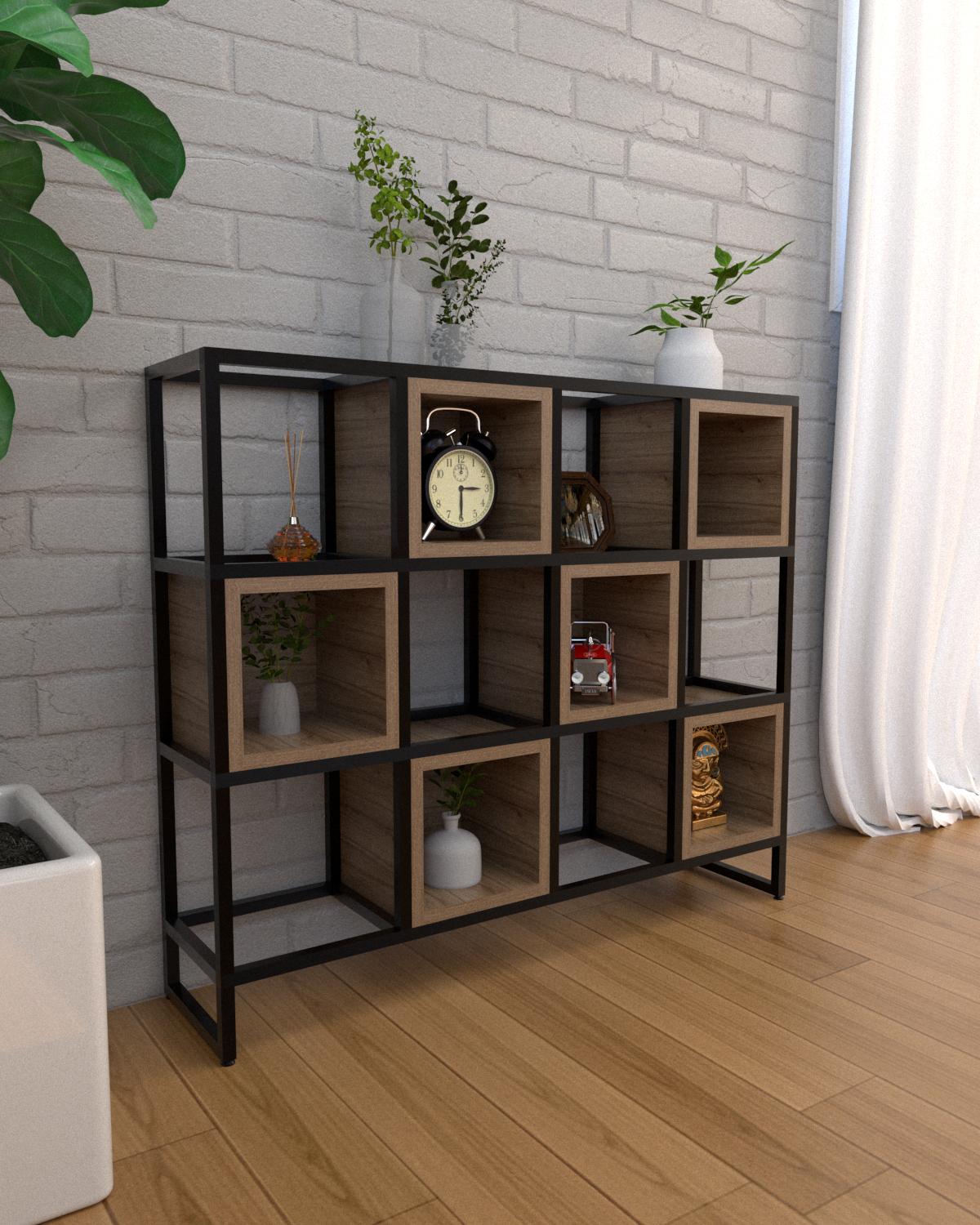 Стеллаж напольный EcoLoft Куберо DSP-1320-4 в стиле лофт (31216509) - фото 3