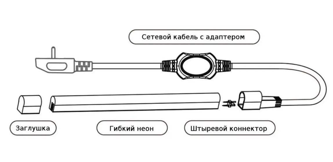 Led неон Prolum 8х16 мм 220 V Series GL Pro Оранжевый (160007) - фото 3