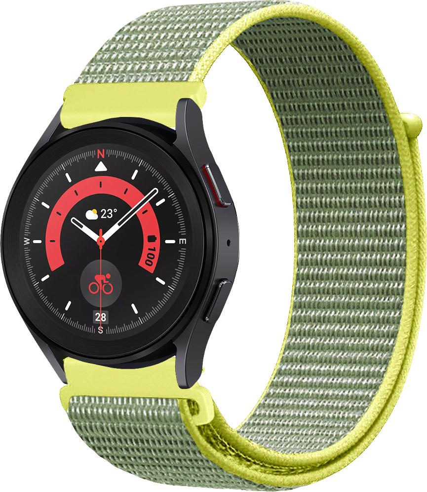 Ремешок нейлоновый Sport Loop для Galaxy Watch 5 Pro Gray/Yellow (29648-63)