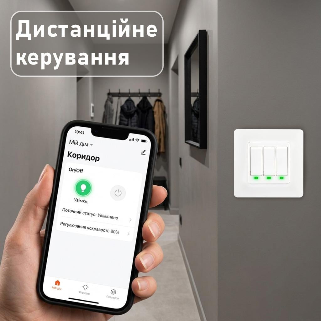 Выключатель Wi-fi Moes Smart Wall module switch 3 клавиши - фото 2 Выключатель Wi-fi Moes Smart Wall module switch 3 клавиши - фото 2