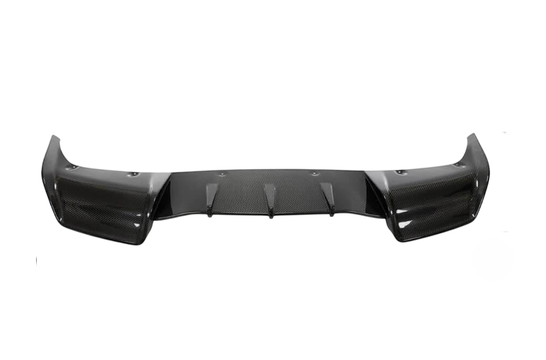 Диффузор заднего бампера DDCarbon V1 2019-2021 для Tesla Model Y 2020- гг. натуральный карбон сухой (138421)