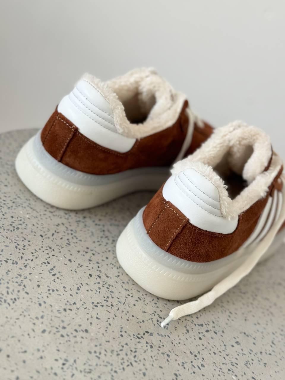 Кеди жіночі на хутрі Maya Shoes р. 36 Рудий (3021/1) - фото 2 Кеди жіночі на хутрі Maya Shoes р. 36 Рудий (3021/1) - фото 2