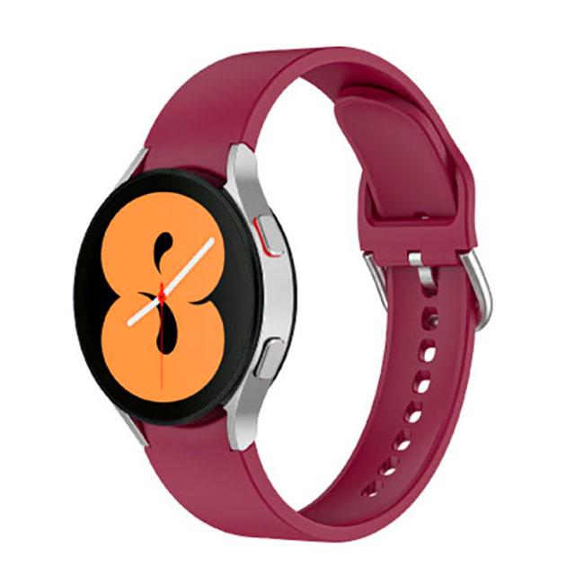 Силиконовый ремешок Watchbands OneLine для Samsung Galaxy Watch 4 Classic 46 мм Темно-красный (WB00S4ONELINE46-8) - фото 2