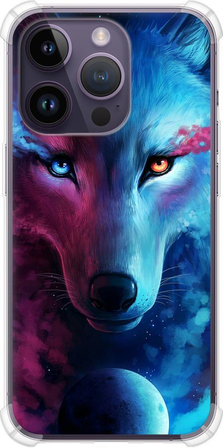 Чехол на iPhone 14 Pro Арт-волк (3999sp-2646-42517)