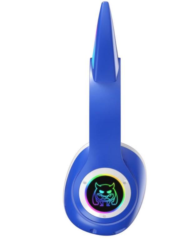 Наушники беспроводные STN-25 с ушками и LED-подсветкой Синий (2104618667) - фото 10 Наушники беспроводные STN-25 с ушками и LED-подсветкой Синий (2104618667) - фото 10