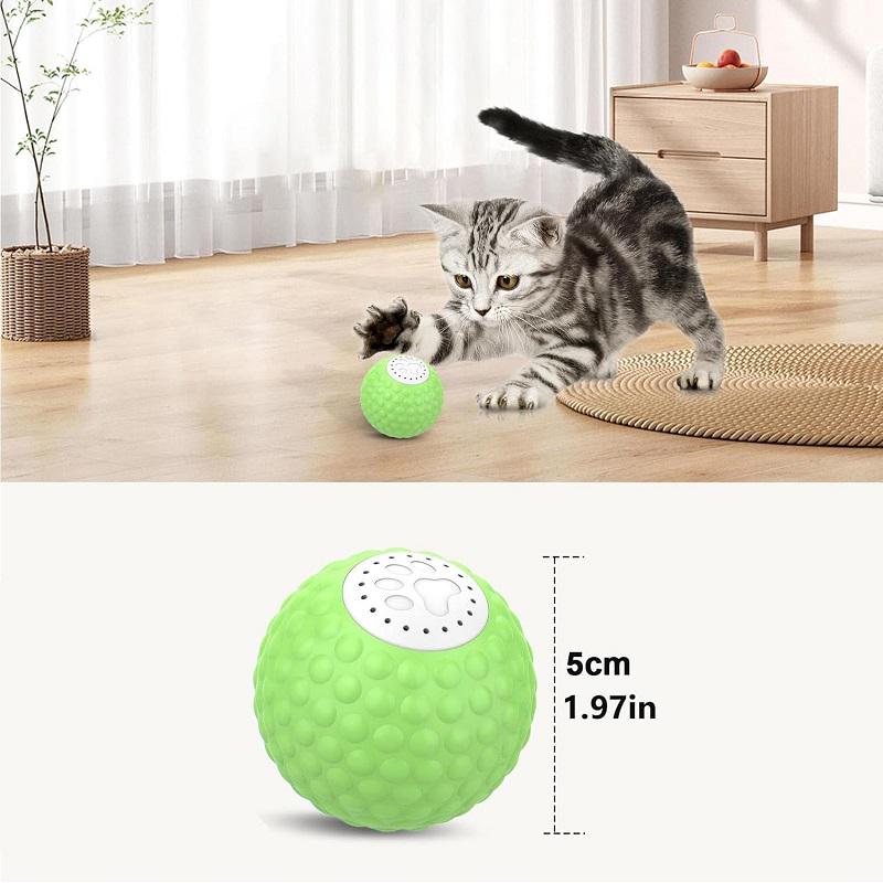 Мячик для кошек интерактивная PET BALL2 Зеленый - фото 4