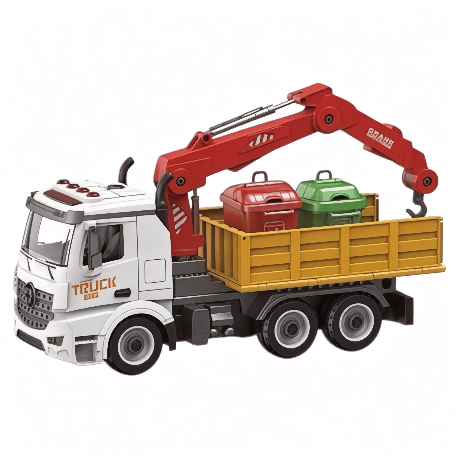 Іграшкова машинка-конструктор YW 9082 E Сміттєвоз-навантажувач (113622)