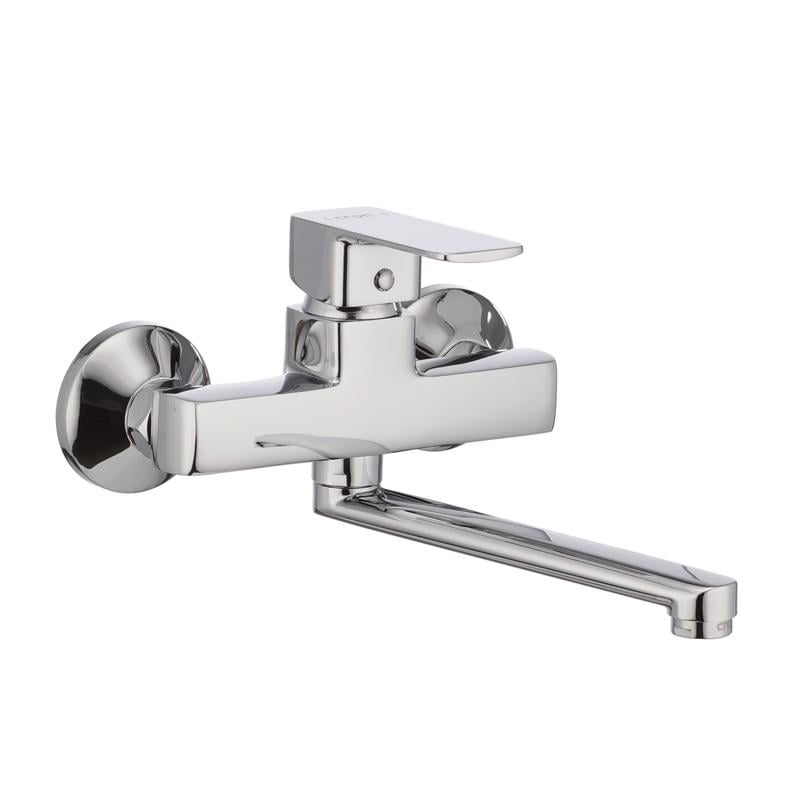 Смеситель для кухни Cron KUBUS 005 CR0809 настенный однорычажный Хром (128489)