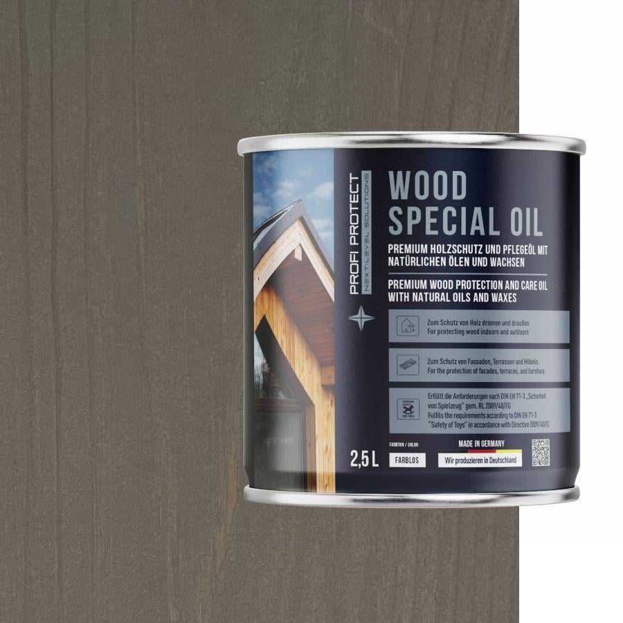 Лазур на основі бджолиного воску і лляної олії ProfiProtect Wood Special Oil 2,5 л Dusty/Grey (22555626) - фото 1