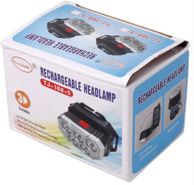 Фонарь налобный LED TJ-168-5 аккумуляторный (1753603959) - фото 7