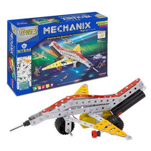 Конструктор металевий з електромотором Machanix №3 215 деталей (18203)
