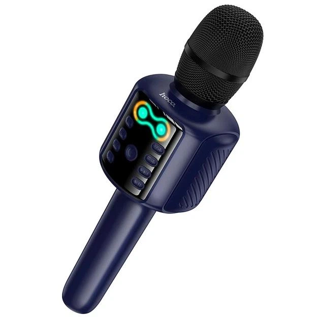 Портативна колонка-мікрофон Hoco L24 Shine Karaoke Microphone 5W Blue Портативна колонка-мікрофон Hoco L24 Shine Karaoke Microphone 5W Blue