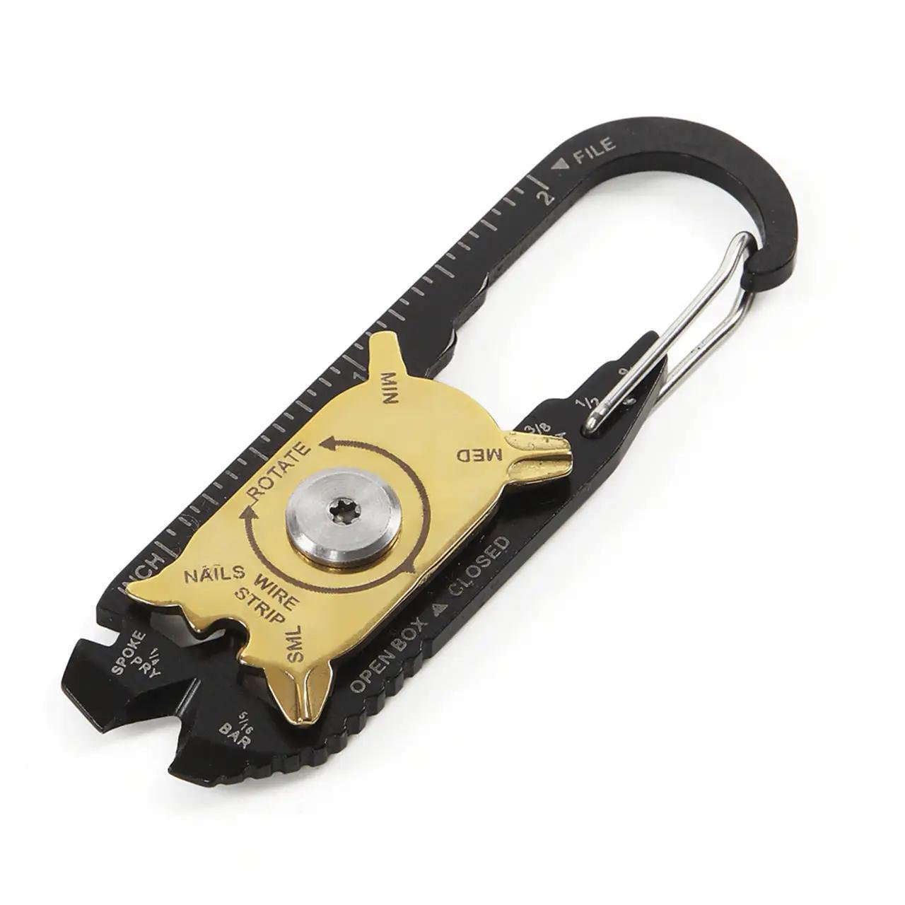 Мультитул Lesko карманный брелок/линейка/зачистка проводов/карабин/отвертка/стропорез 20в1 (2476286119) Мультитул Lesko карманный брелок/линейка/зачистка проводов/карабин/отвертка/стропорез 20в1 (2476286119)