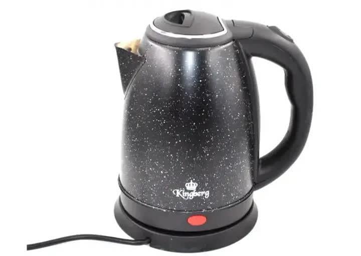 Електрочайник Kingberg KB-2040 1800 Вт 2 л Чорний мармур (30069902)