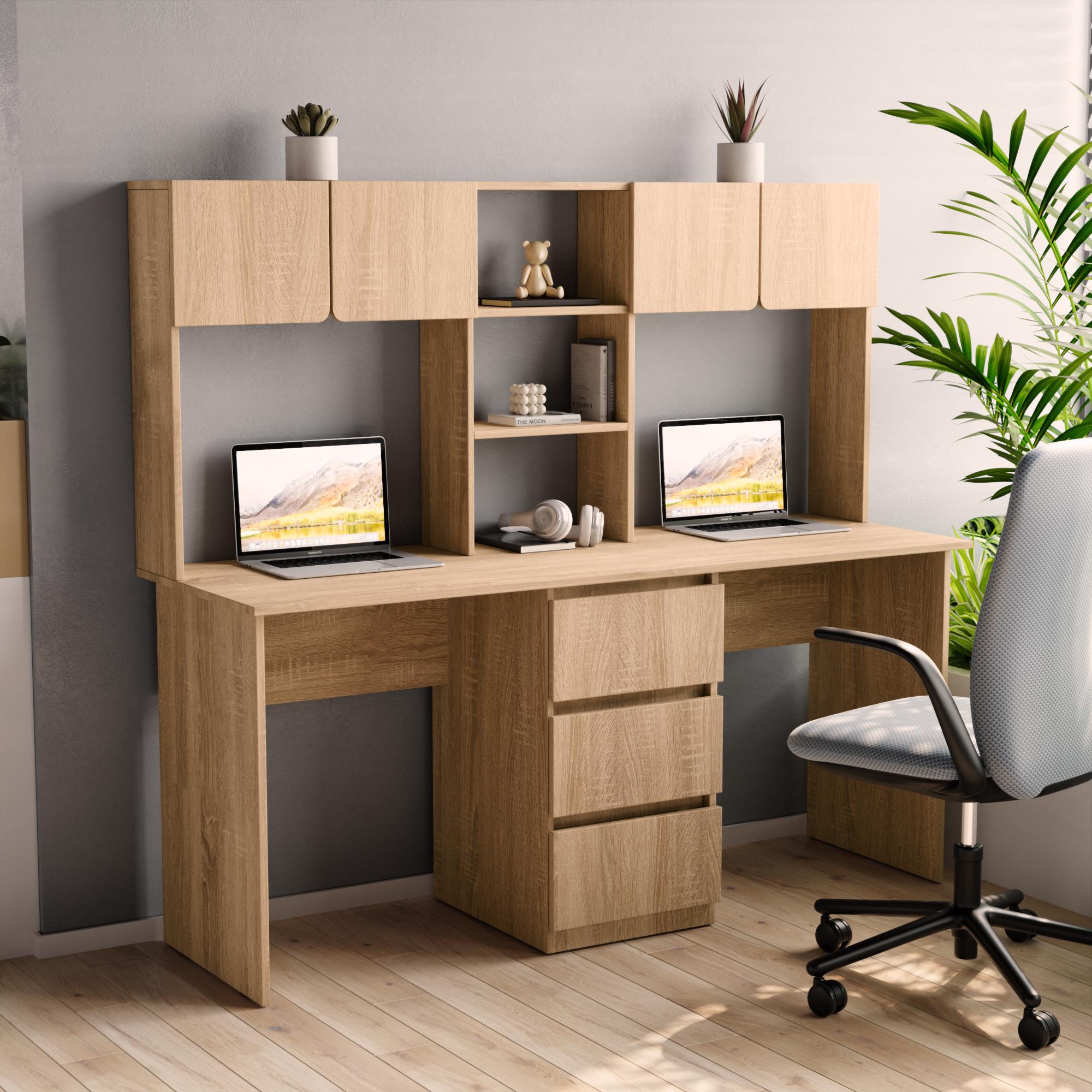 Стіл письмовий СП-15 для двох 165х150х55 см Сонома