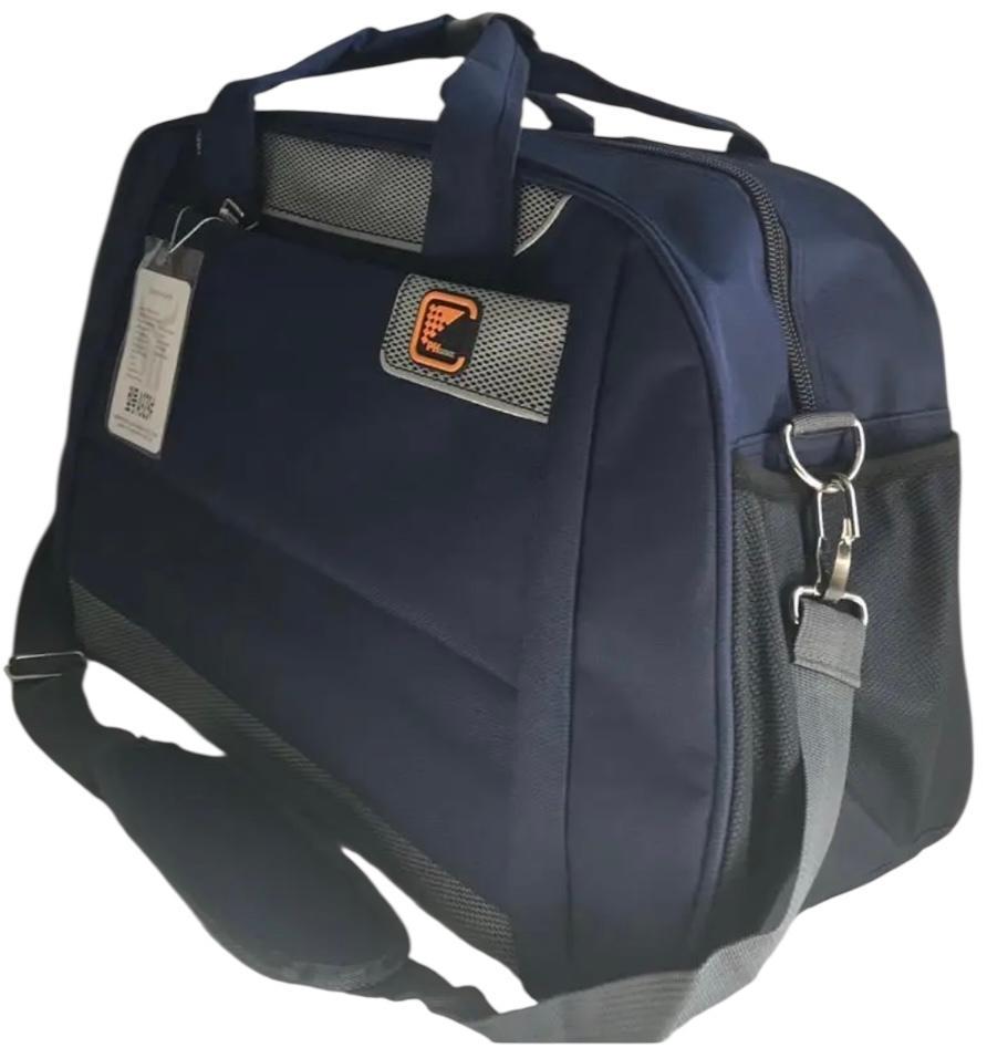 Сумка дорожня з боковими кишенями та з довгим ремінем через плече 55 л Синій (929) - фото 2 Сумка дорожня з боковими кишенями та з довгим ремінем через плече 55 л Синій (929) - фото 2