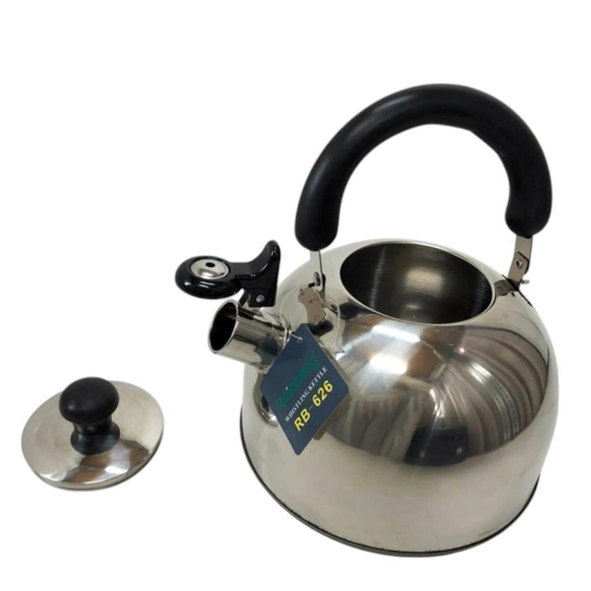 Чайник для электрических и газовых плит Rainberg RB-626 из нержавеющей стали с свистком 3 л (162) - фото 3