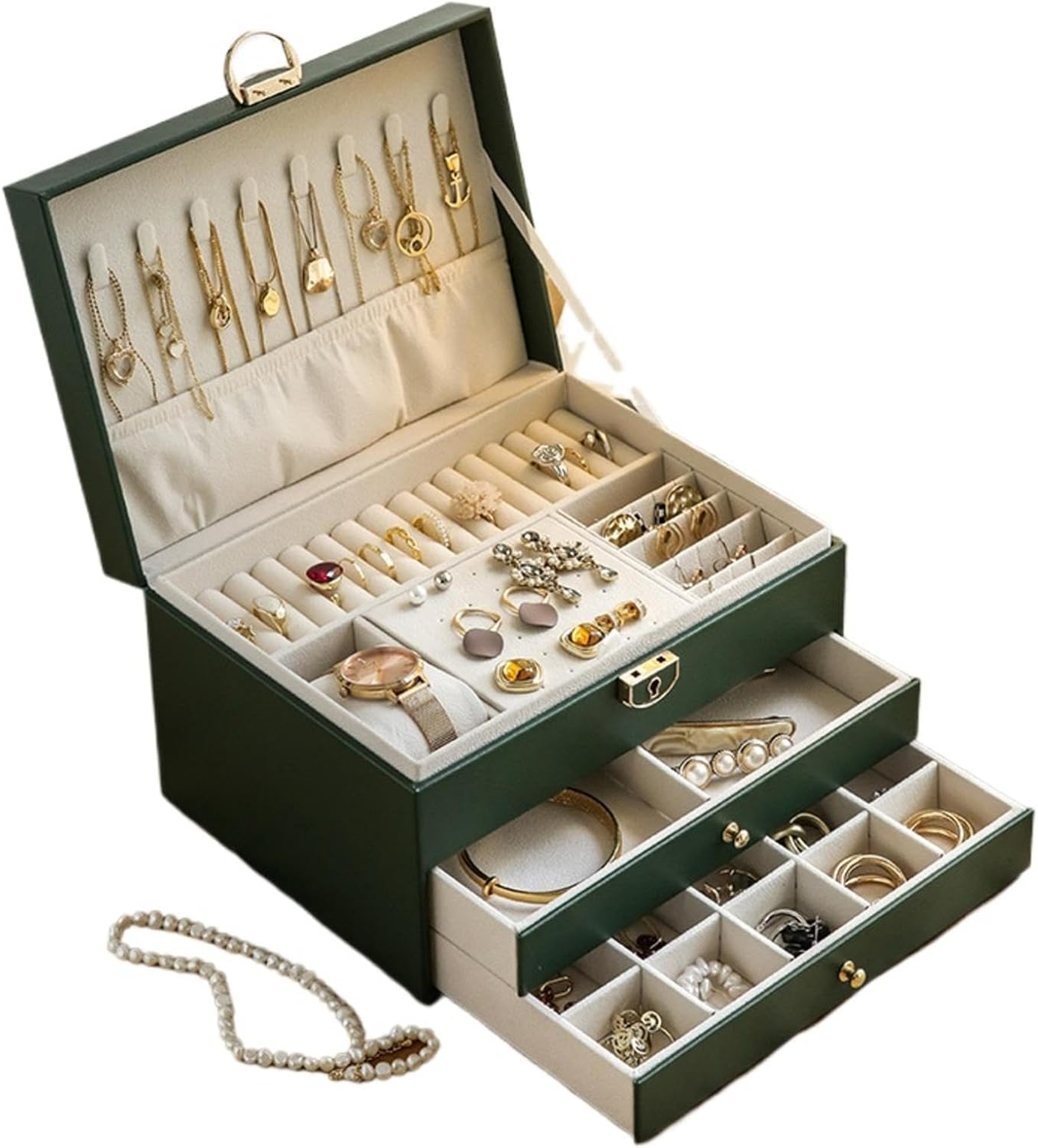 Скринька органайзер для прикрас та коштовностей 23х17х13,5 см Скринька органайзер для прикрас та коштовностей 23х17х13,5 см